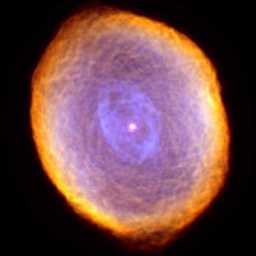Planetary nebula with arms in the line of sight