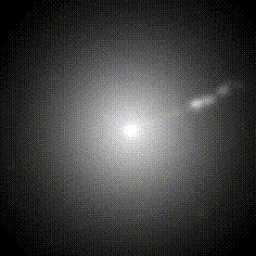 Photographic enlargement of the central regions of N.G.C. 4486